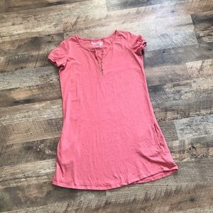 Dream Out Loud by Selena Gomez Salmon Shirt Dress XS